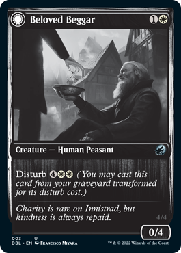 Beloved Beggar // Generous Soul [Innistrad: Double Feature] MTG Single Magic: The Gathering | Red Claw Gaming