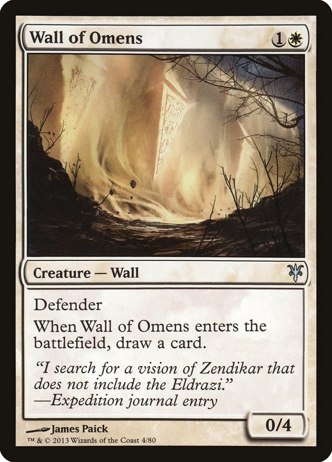 Wall of Omens [Duel Decks: Sorin vs. Tibalt] MTG Single Magic: The Gathering    | Red Claw Gaming