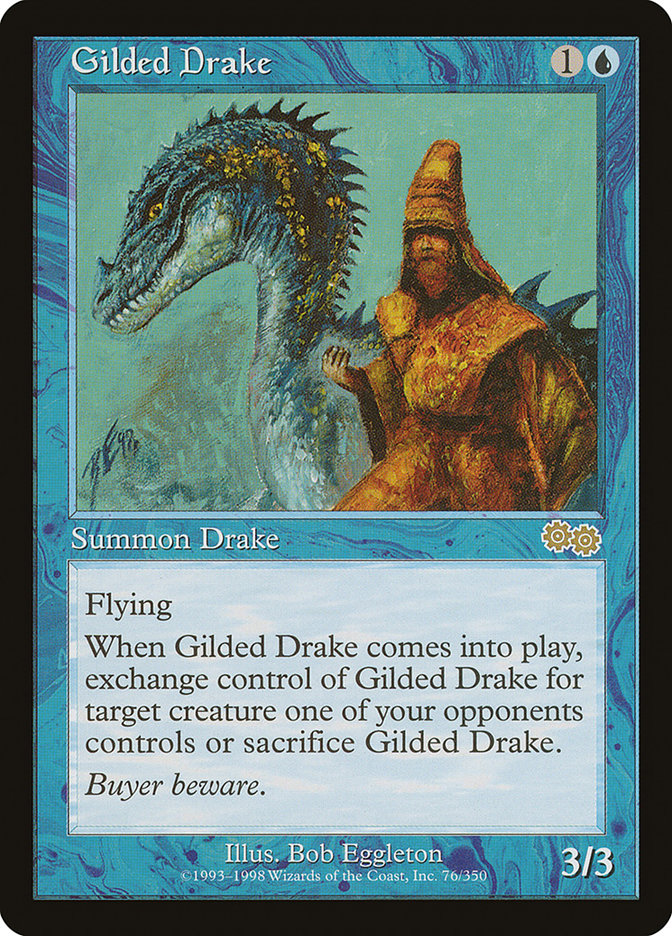 Gilded Drake [Urza's Saga] MTG Single Magic: The Gathering | Red Claw Gaming