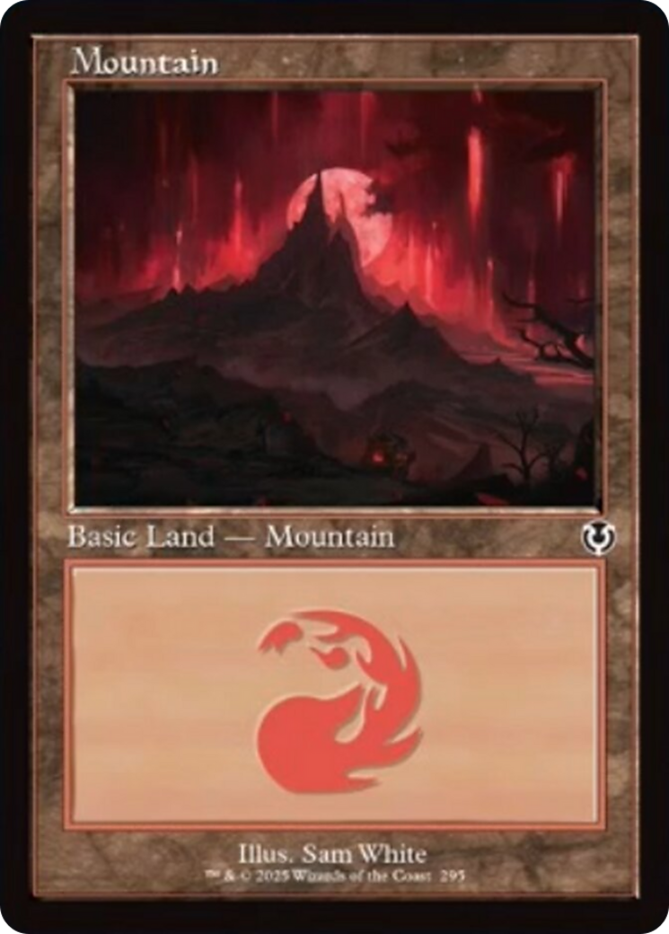 Mountain (295) (Retro Frame) [Innistrad Remastered] MTG Single Magic: The Gathering | Red Claw Gaming