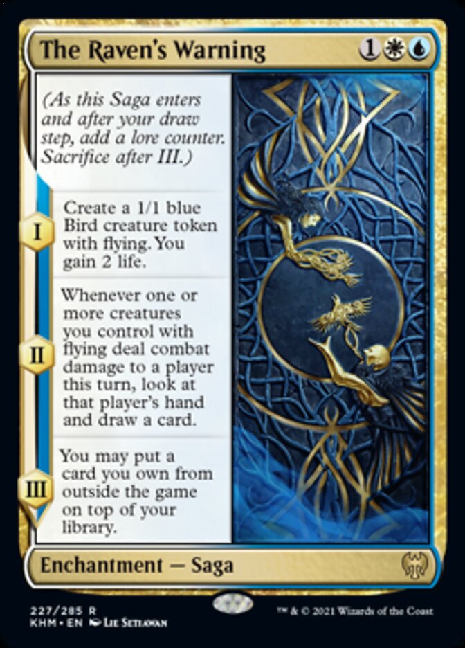 The Raven's Warning [Kaldheim] MTG Single Magic: The Gathering | Red Claw Gaming