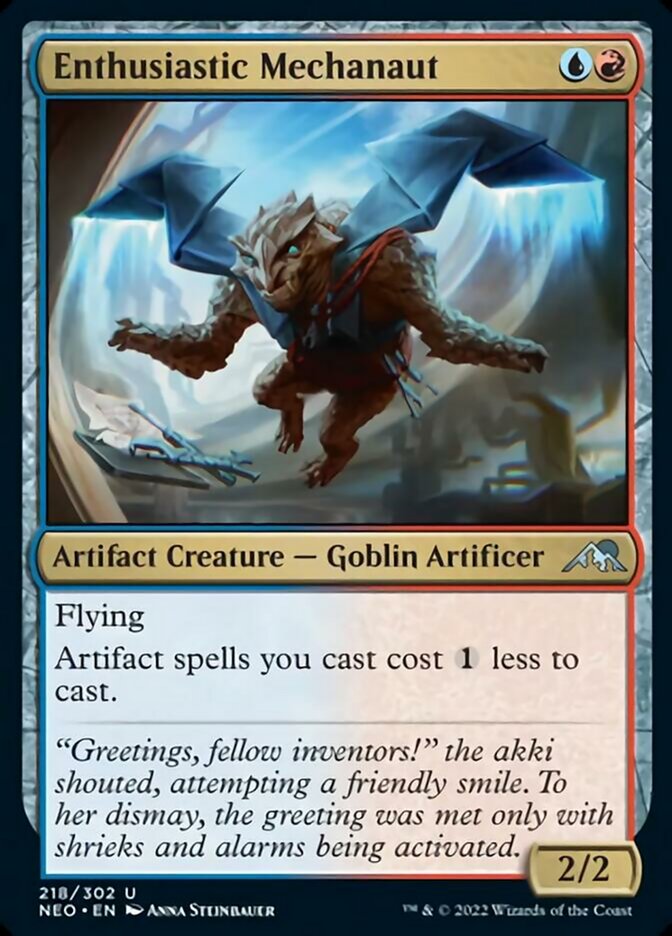 Enthusiastic Mechanaut [Kamigawa: Neon Dynasty] MTG Single Magic: The Gathering    | Red Claw Gaming