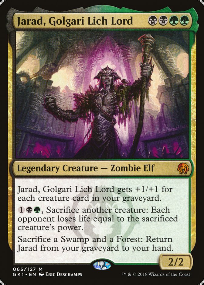 Jarad, Golgari Lich Lord [Guilds of Ravnica Guild Kit] MTG Single Magic: The Gathering | Red Claw Gaming