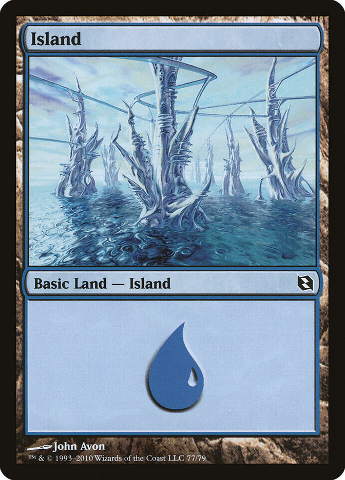 Island (77) [Duel Decks: Elspeth vs. Tezzeret] MTG Single Magic: The Gathering | Red Claw Gaming