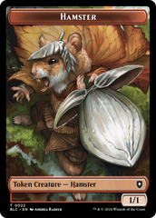Hamster // Beast (024) Double-Sided Token [Bloomburrow Commander Tokens] MTG Single Magic: The Gathering | Red Claw Gaming