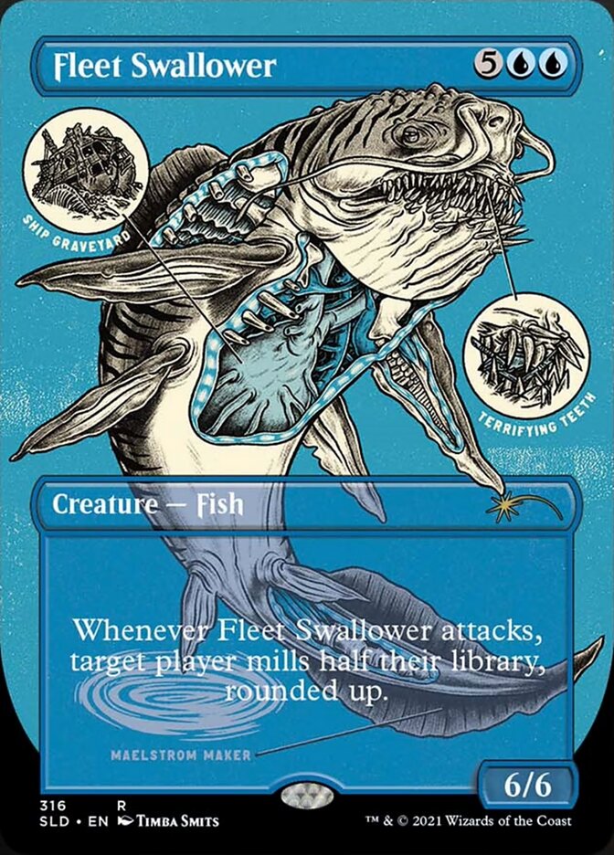 Fleet Swallower (Borderless) [Secret Lair Drop Series] MTG Single Magic: The Gathering | Red Claw Gaming