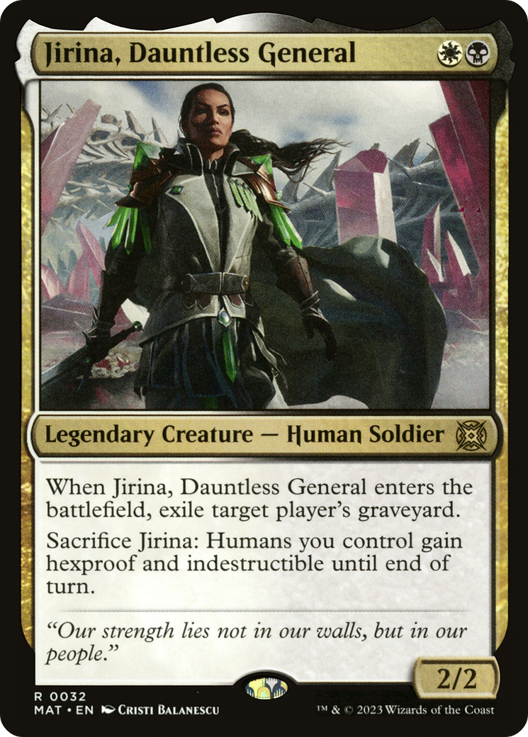 Jirina, Dauntless General [March of the Machine: The Aftermath] MTG Single Magic: The Gathering | Red Claw Gaming