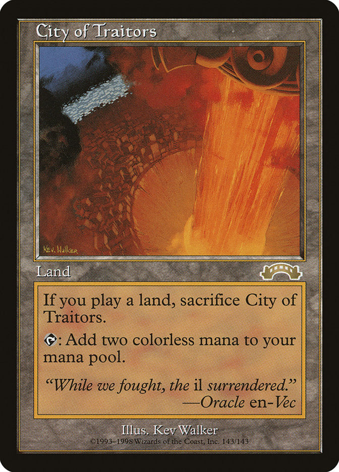 City of Traitors [Exodus] MTG Single Magic: The Gathering | Red Claw Gaming