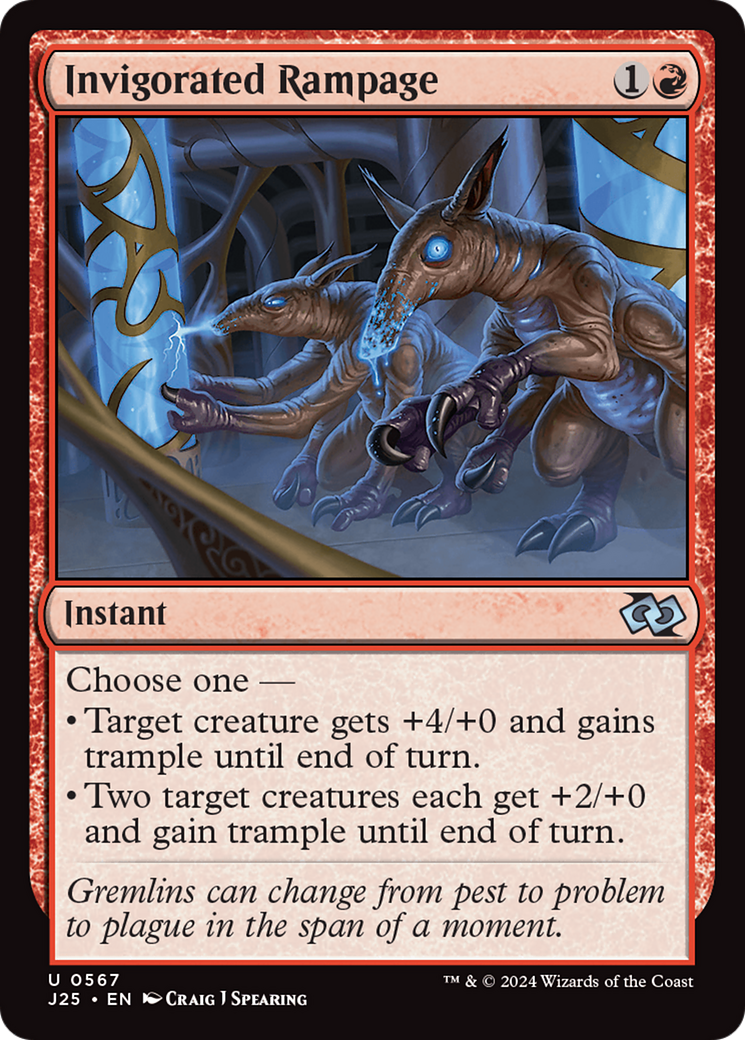 Invigorated Rampage [Foundations Jumpstart] MTG Single Magic: The Gathering | Red Claw Gaming