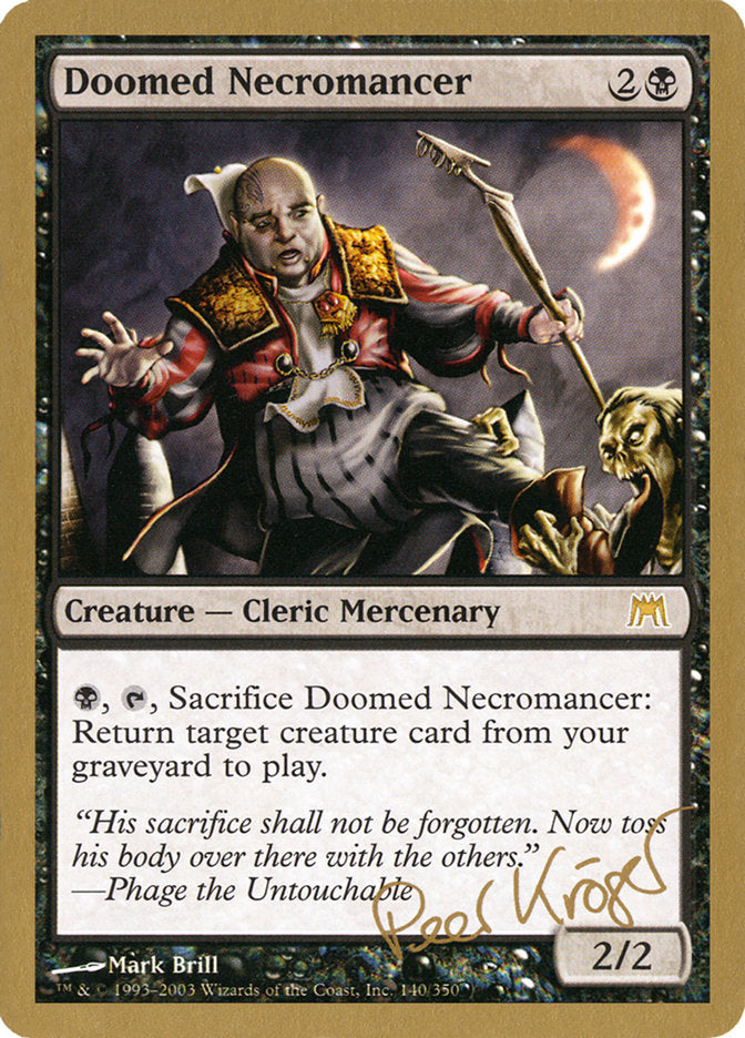 Doomed Necromancer (Peer Kroger) [World Championship Decks 2003] MTG Single Magic: The Gathering    | Red Claw Gaming