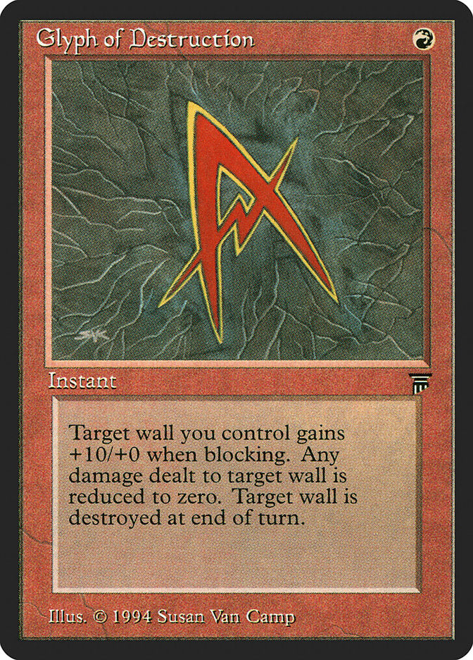 Glyph of Destruction [Legends] MTG Single Magic: The Gathering | Red Claw Gaming