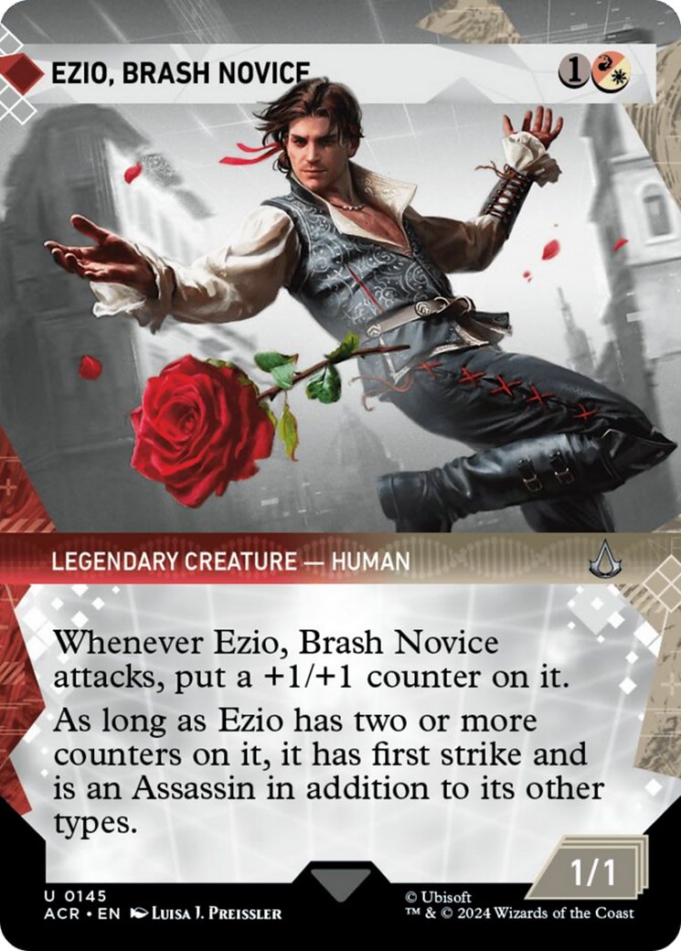 Ezio, Brash Novice (Showcase) [Assassin's Creed] MTG Single Magic: The Gathering | Red Claw Gaming