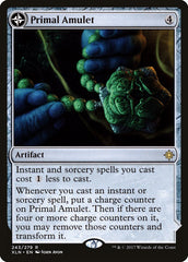Primal Amulet // Primal Wellspring [Ixalan] MTG Single Magic: The Gathering | Red Claw Gaming