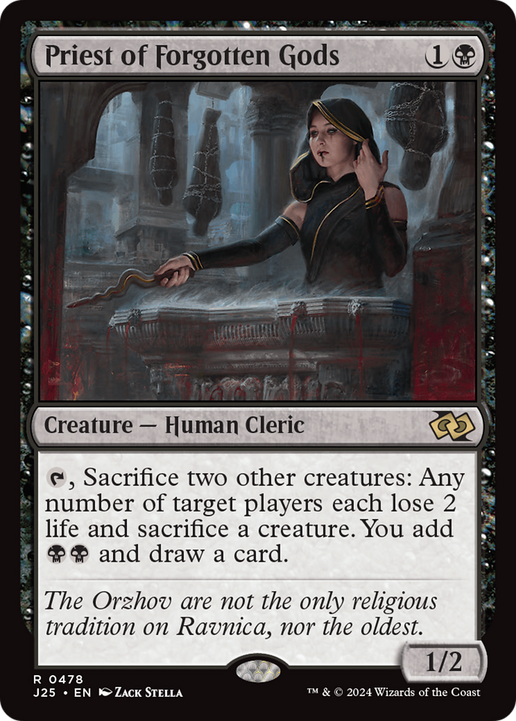 Priest of Forgotten Gods [Foundations Jumpstart] MTG Single Magic: The Gathering | Red Claw Gaming