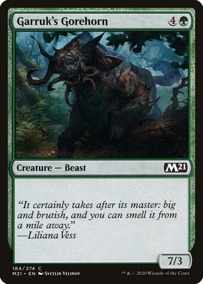 Garruk's Gorehorn [Core Set 2021] MTG Single Magic: The Gathering | Red Claw Gaming
