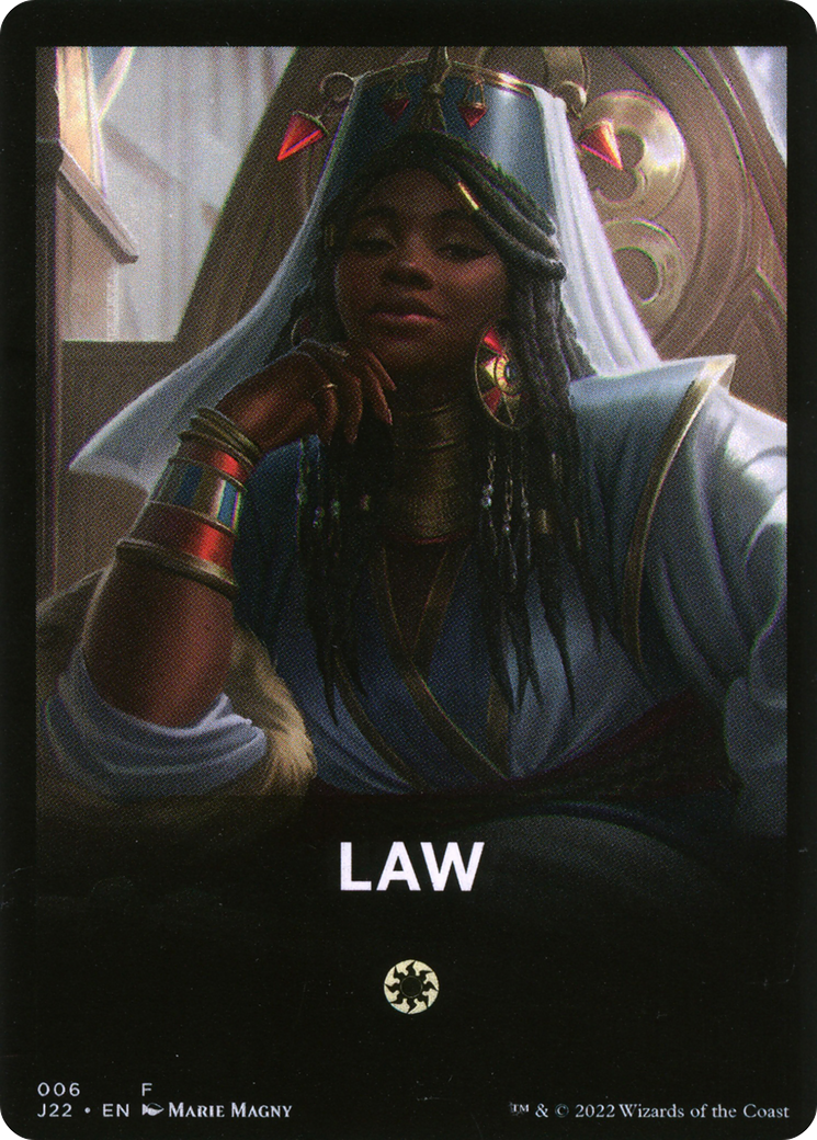 Law Theme Card [Jumpstart 2022 Front Cards] MTG Single Magic: The Gathering | Red Claw Gaming