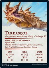 Tarrasque Art Card [Dungeons & Dragons: Adventures in the Forgotten Realms Art Series] MTG Single Magic: The Gathering | Red Claw Gaming