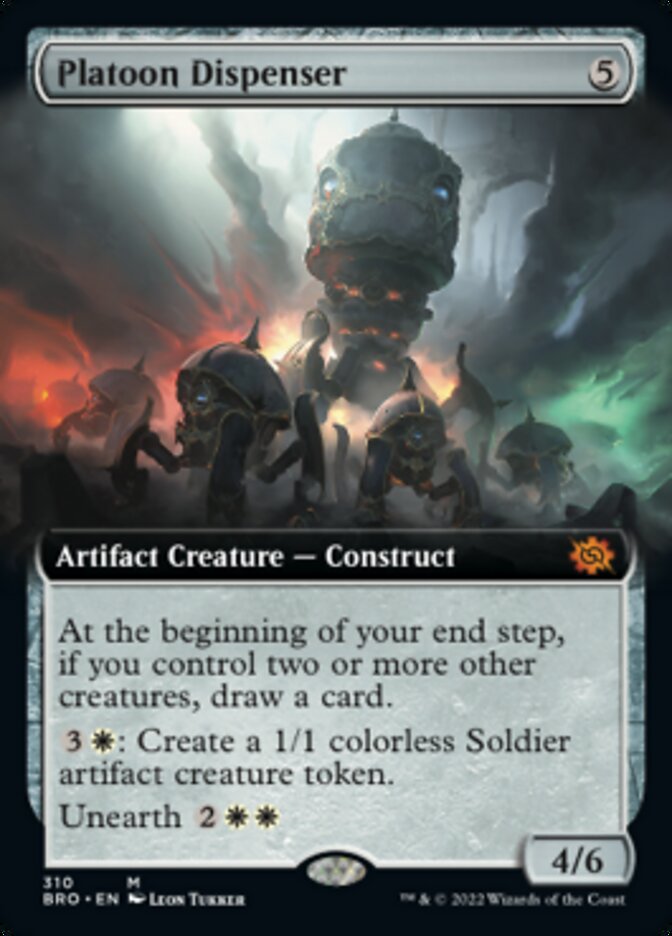 Platoon Dispenser (Extended Art) [The Brothers' War] MTG Single Magic: The Gathering | Red Claw Gaming