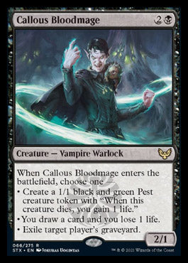 Callous Bloodmage [Strixhaven: School of Mages] MTG Single Magic: The Gathering | Red Claw Gaming