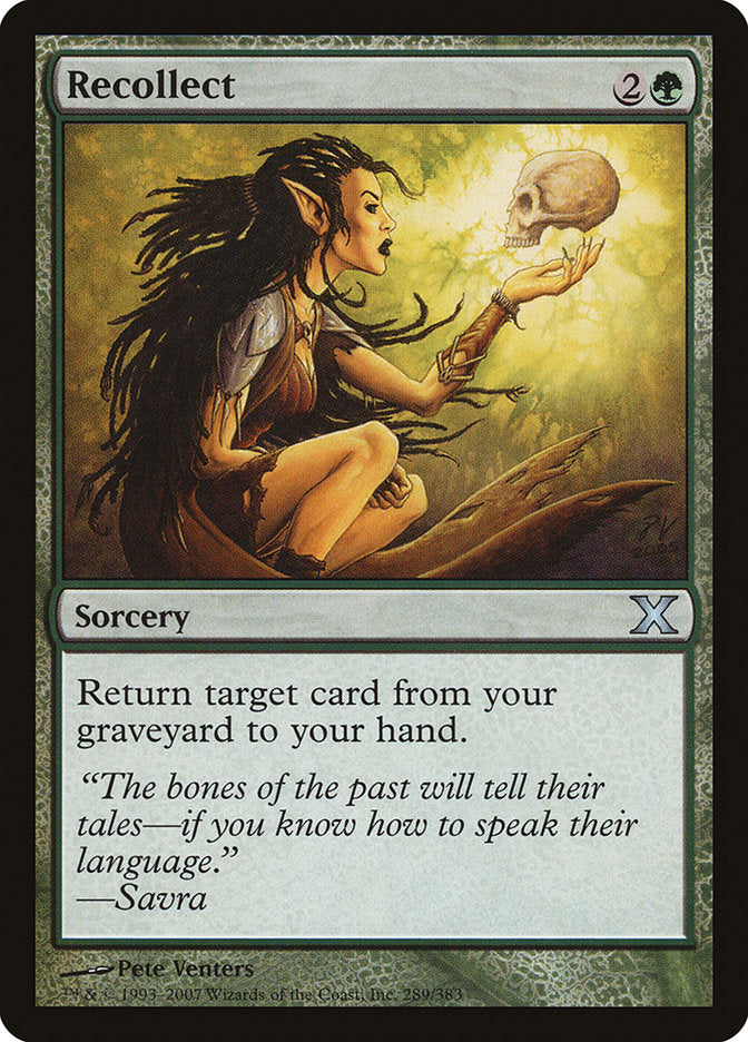 Recollect [Tenth Edition] MTG Single Magic: The Gathering | Red Claw Gaming