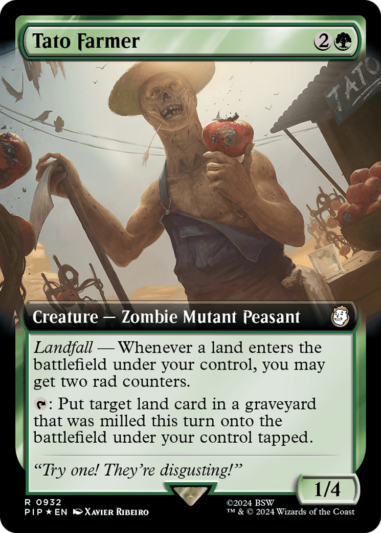 Tato Farmer (Extended Art) (Surge Foil) [Fallout] MTG Single Magic: The Gathering    | Red Claw Gaming