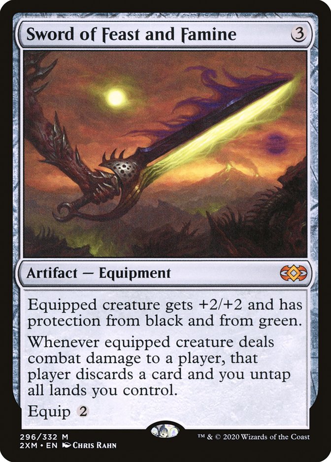 Sword of Feast and Famine [Double Masters] MTG Single Magic: The Gathering | Red Claw Gaming