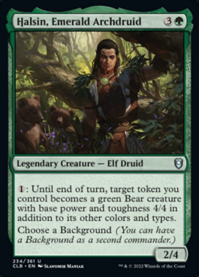 Halsin, Emerald Archdruid [Commander Legends: Battle for Baldur's Gate] MTG Single Magic: The Gathering | Red Claw Gaming