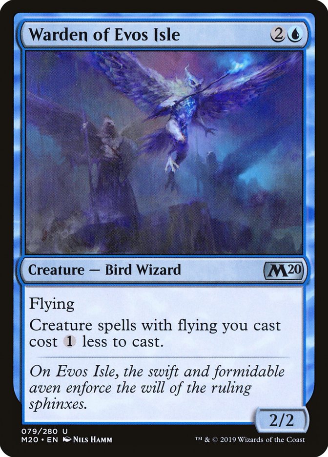 Warden of Evos Isle [Core Set 2020] MTG Single Magic: The Gathering | Red Claw Gaming