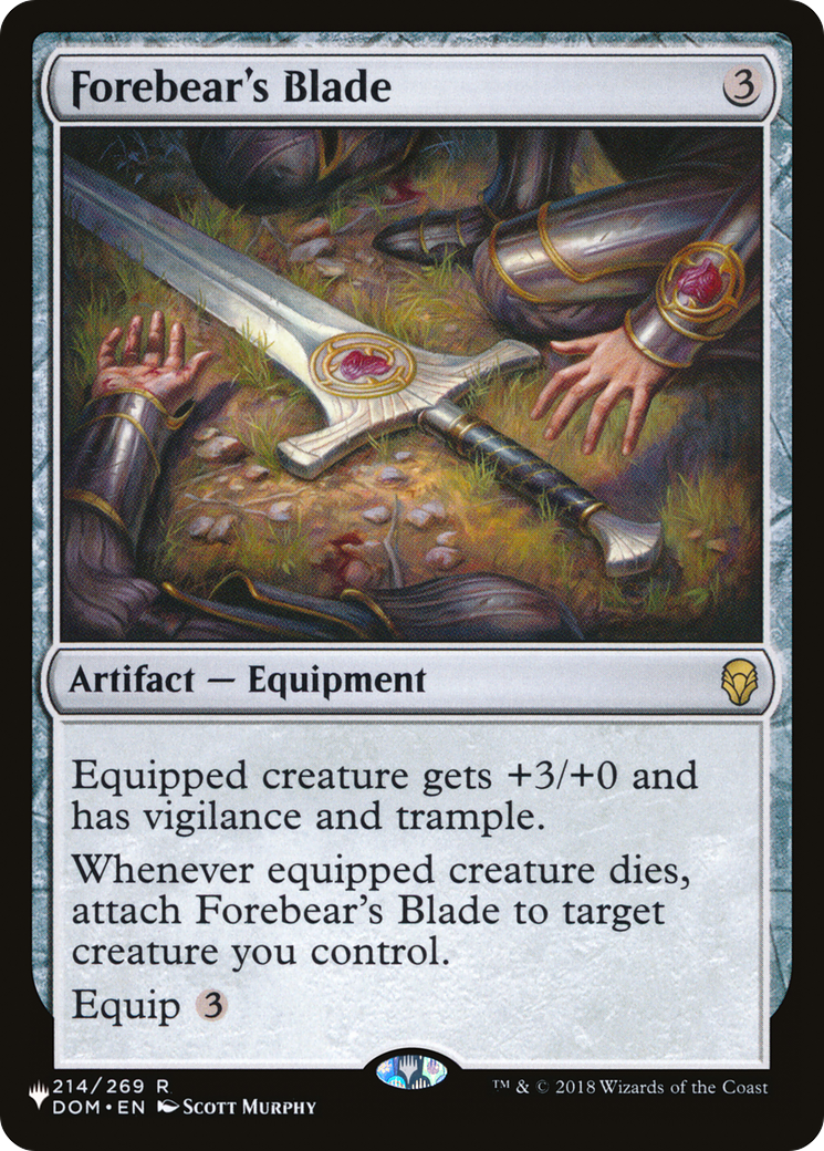 Forebear's Blade [The List] MTG Single Magic: The Gathering | Red Claw Gaming