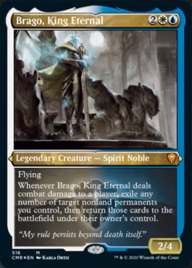Brago, King Eternal (Etched) [Commander Legends] MTG Single Magic: The Gathering | Red Claw Gaming
