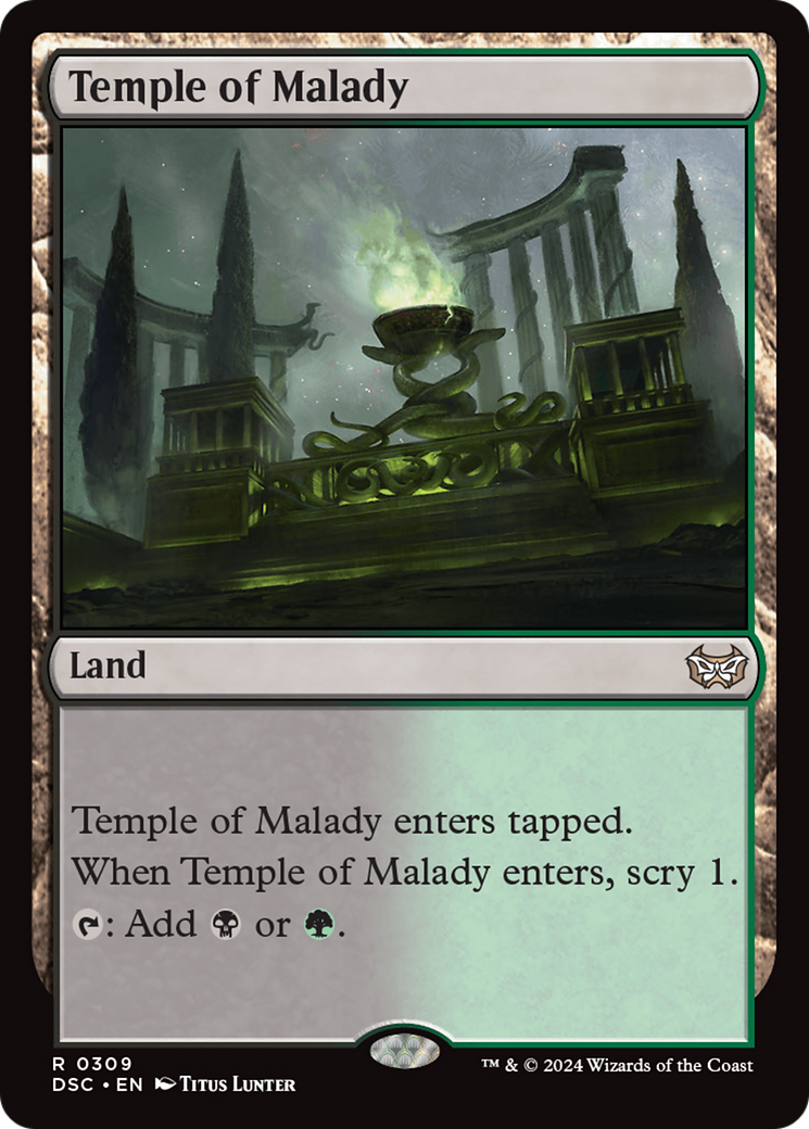 Temple of Malady [Duskmourn: House of Horror Commander] MTG Single Magic: The Gathering | Red Claw Gaming