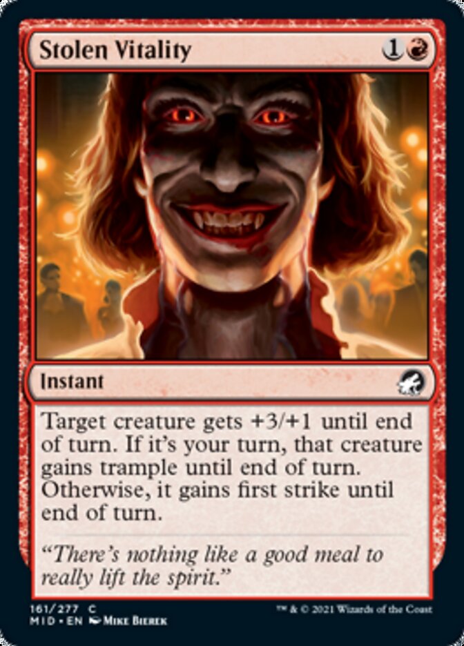 Stolen Vitality [Innistrad: Midnight Hunt] MTG Single Magic: The Gathering | Red Claw Gaming