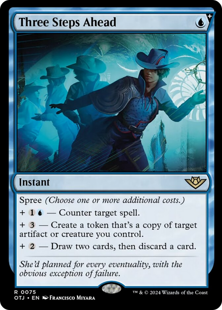 Three Steps Ahead [Outlaws of Thunder Junction] MTG Single Magic: The Gathering | Red Claw Gaming
