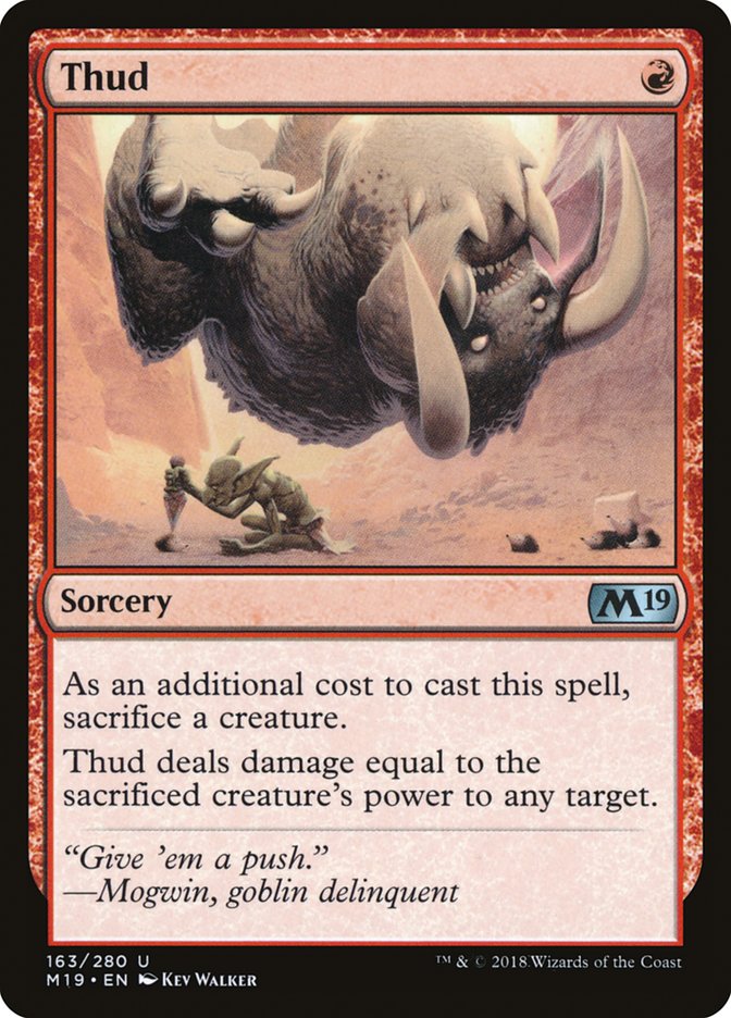 Thud [Core Set 2019] MTG Single Magic: The Gathering | Red Claw Gaming