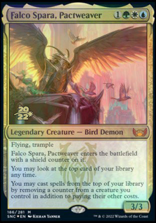Falco Spara, Pactweaver [Streets of New Capenna Prerelease Promos] MTG Single Magic: The Gathering | Red Claw Gaming