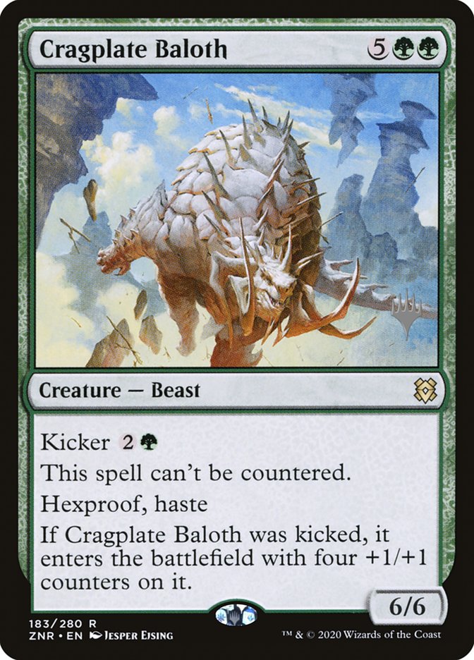 Cragplate Baloth (Promo Pack) [Zendikar Rising Promos] MTG Single Magic: The Gathering | Red Claw Gaming