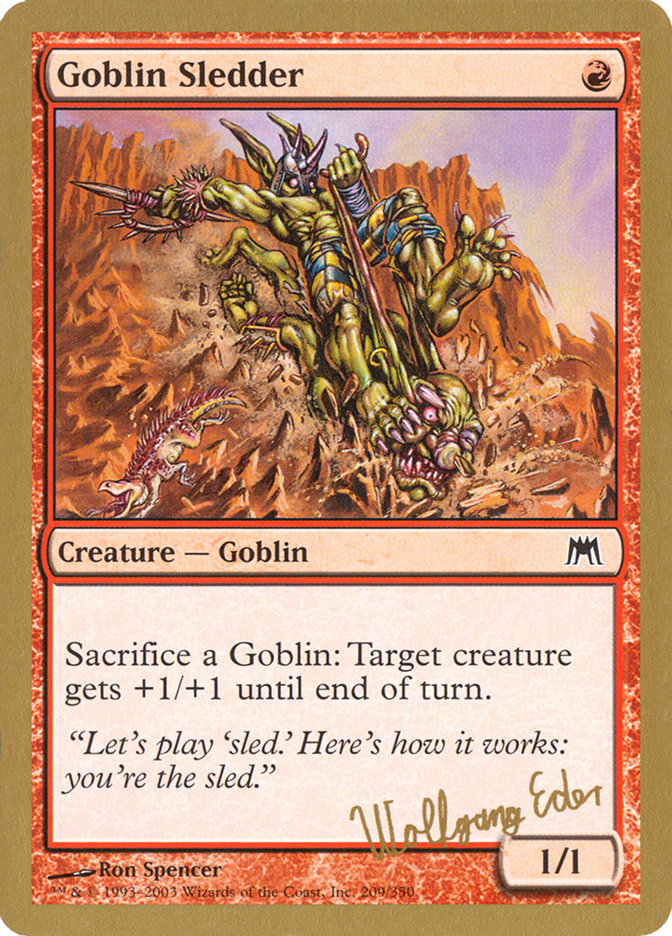 Goblin Sledder (Wolfgang Eder) [World Championship Decks 2003] MTG Single Magic: The Gathering    | Red Claw Gaming