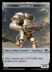 Elemental (0026) // Construct (0041) Double-Sided Token [Commander Masters Tokens] MTG Single Magic: The Gathering | Red Claw Gaming