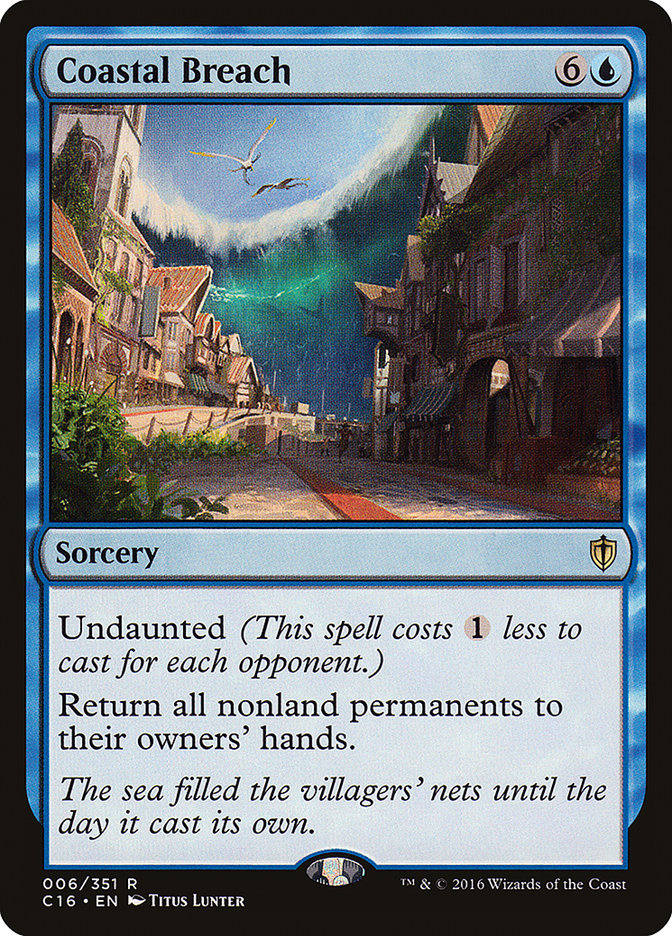Coastal Breach [Commander 2016] MTG Single Magic: The Gathering | Red Claw Gaming