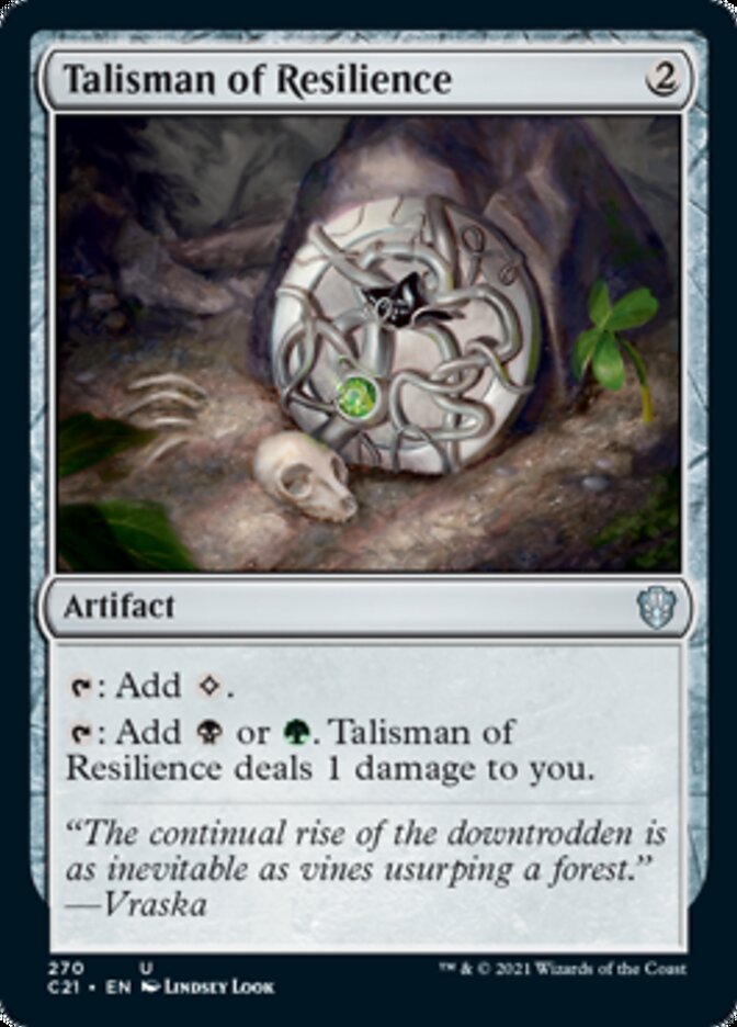 Talisman of Resilience [Commander 2021] MTG Single Magic: The Gathering | Red Claw Gaming