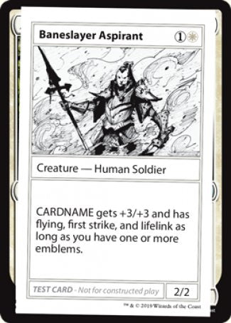 Baneslayer Aspirant (2021 Edition) [Mystery Booster Playtest Cards] MTG Single Magic: The Gathering | Red Claw Gaming