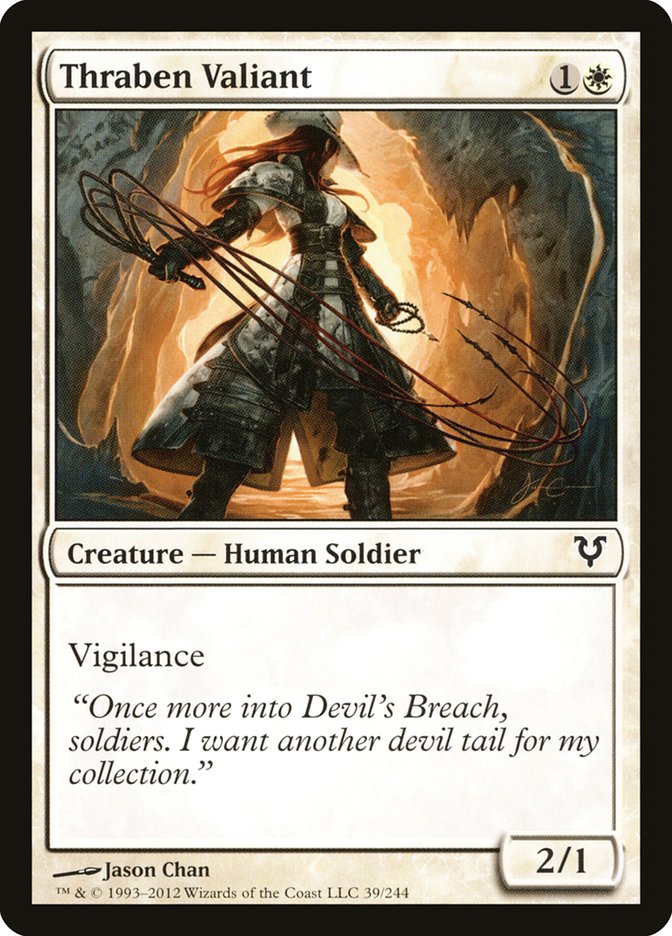 Thraben Valiant [Avacyn Restored] MTG Single Magic: The Gathering | Red Claw Gaming