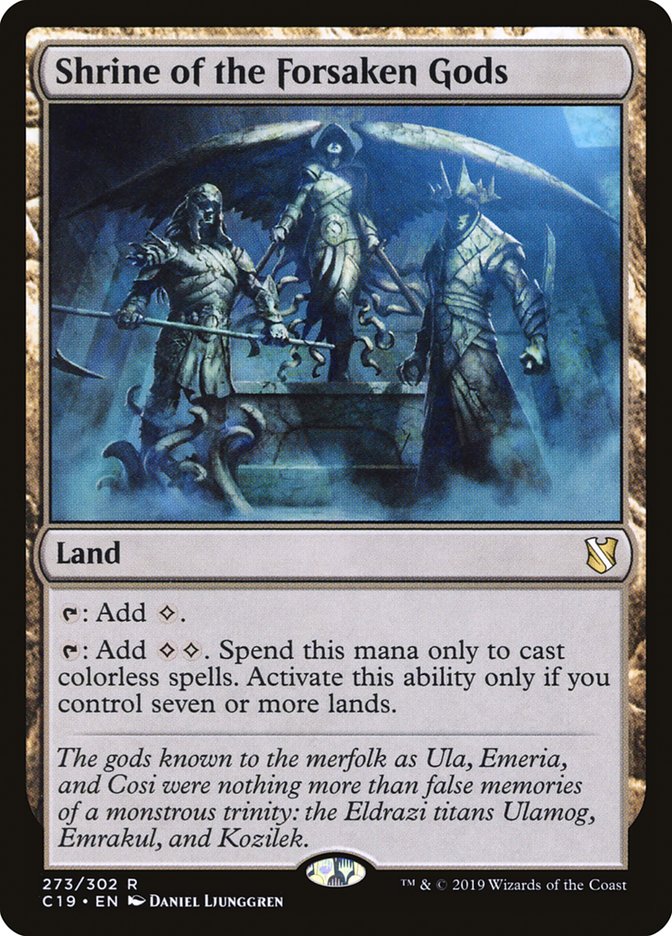 Shrine of the Forsaken Gods [Commander 2019] MTG Single Magic: The Gathering | Red Claw Gaming