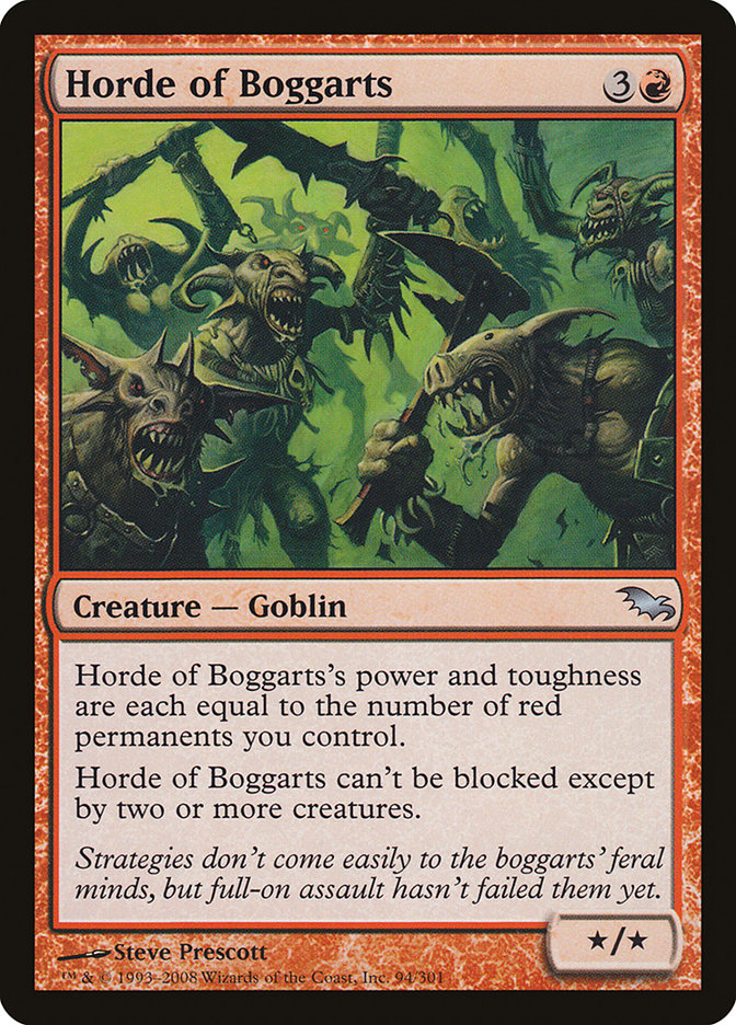 Horde of Boggarts [Shadowmoor] MTG Single Magic: The Gathering | Red Claw Gaming