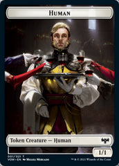 Human (001) // Boar Double-Sided Token [Innistrad: Crimson Vow Tokens] MTG Single Magic: The Gathering | Red Claw Gaming