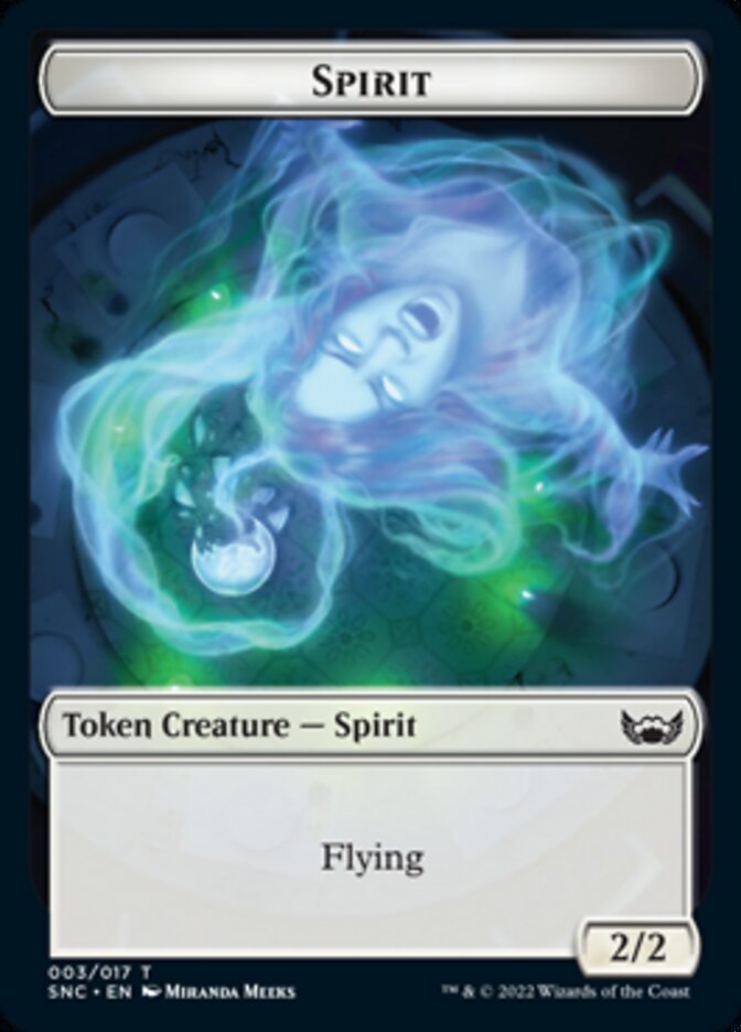 Treasure (015) // Spirit Double-Sided Token [Streets of New Capenna Tokens] MTG Single Magic: The Gathering | Red Claw Gaming
