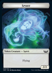 Treasure (015) // Spirit Double-Sided Token [Streets of New Capenna Tokens] MTG Single Magic: The Gathering | Red Claw Gaming