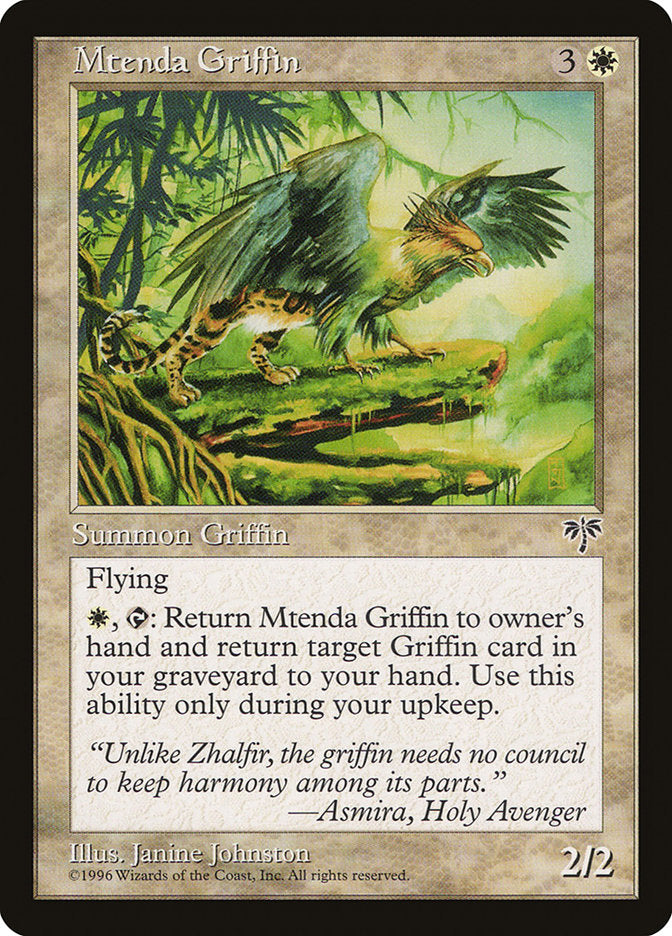Mtenda Griffin [Mirage] MTG Single Magic: The Gathering | Red Claw Gaming