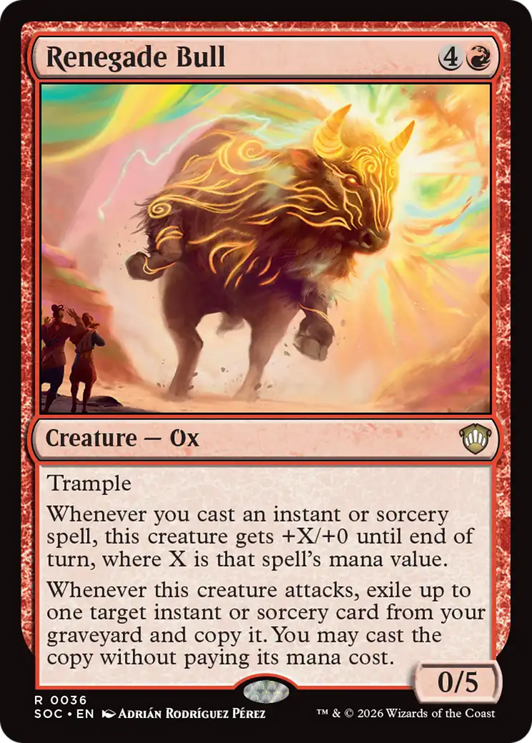 Renegade Bull [Secrets of Strixhaven Commander] MTG Single Magic: The Gathering | Red Claw Gaming