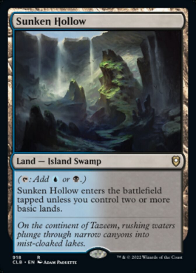 Sunken Hollow [Commander Legends: Battle for Baldur's Gate] MTG Single Magic: The Gathering | Red Claw Gaming